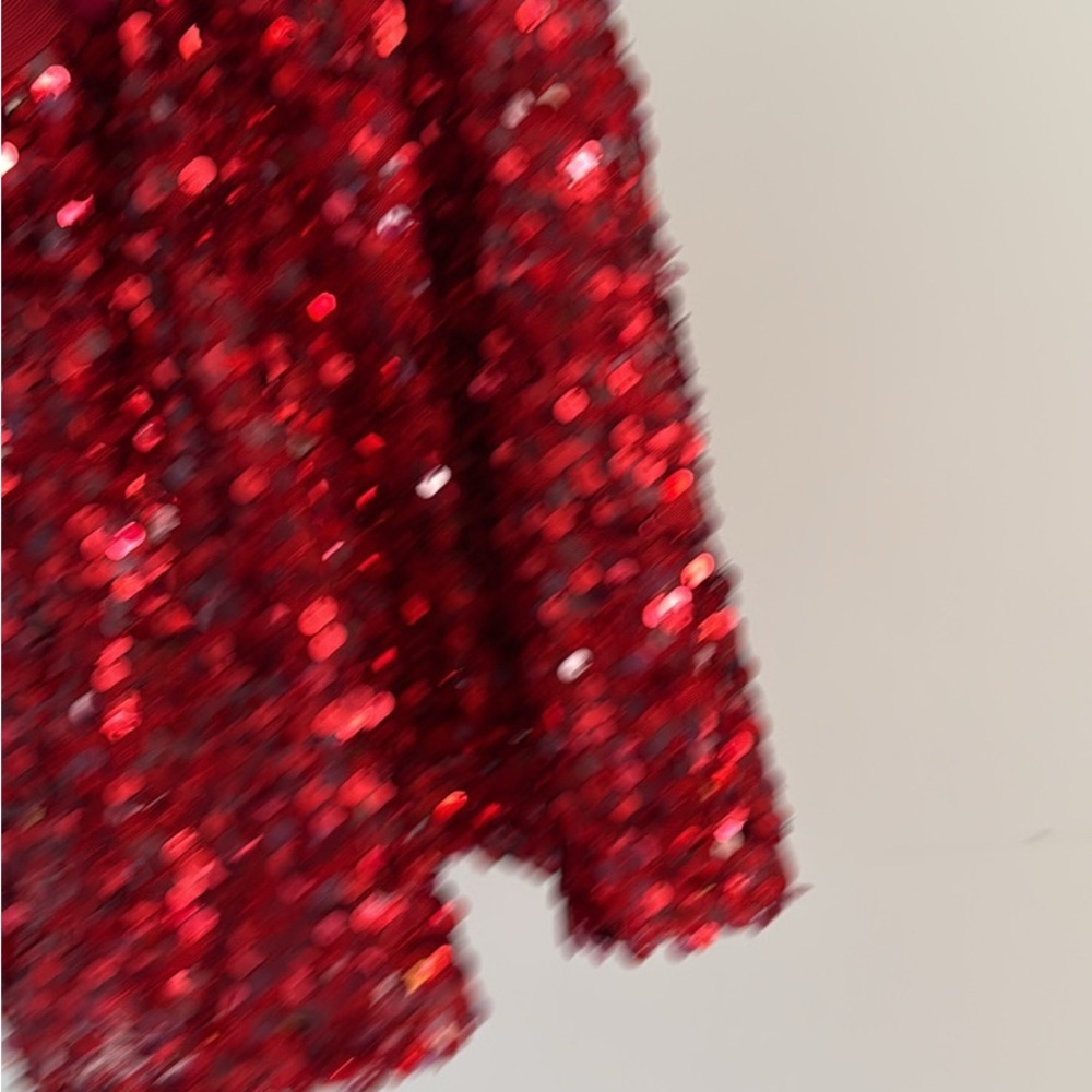 Girls Red Sequin Skirt